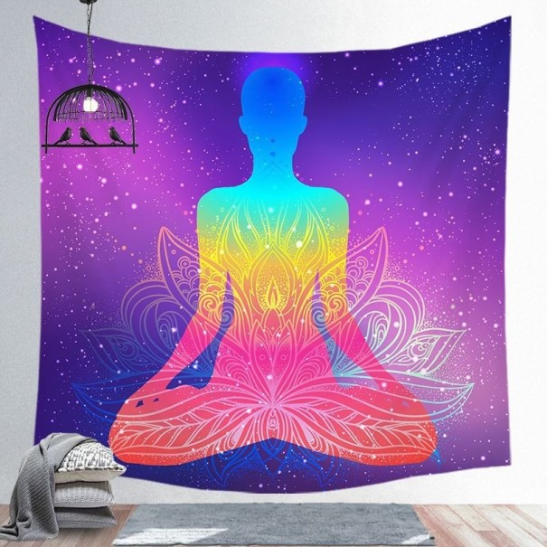 Nástěnná tapiserie s motivem meditace M 5