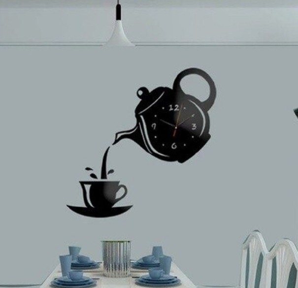 Nástěnné samolepící hodiny 42