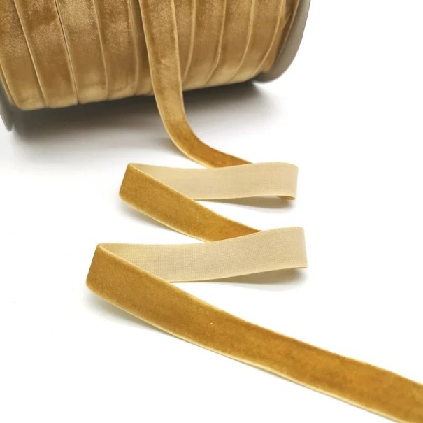 Nastro 15 mm 4,6 m in velluto Nastro decorativo Nastro di lusso per confezionare regali Decorazioni per matrimoni Creazioni artistiche Nastro decorativo per allestimenti kaki