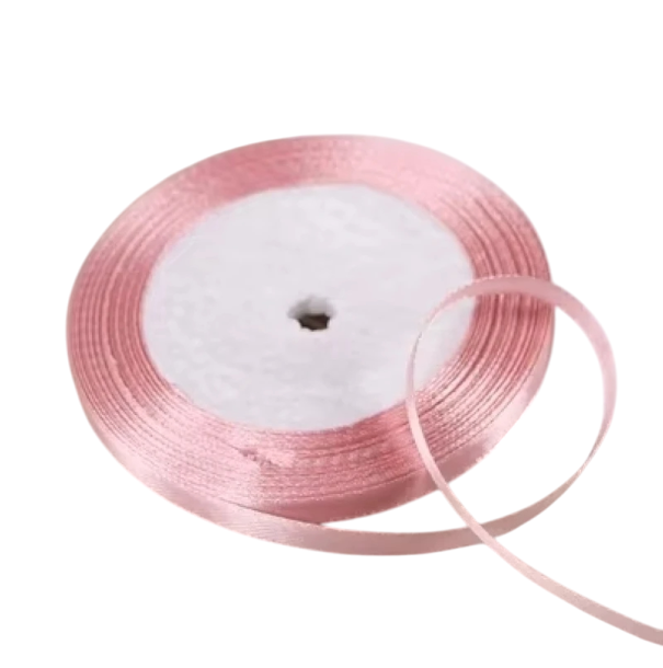 Nastro 6 mm 22 m Nastro decorativo Nastro in raso per incartare regali Creazioni artistiche Nastro decorativo per addobbi nuziali Lavori manuali rosa scuro