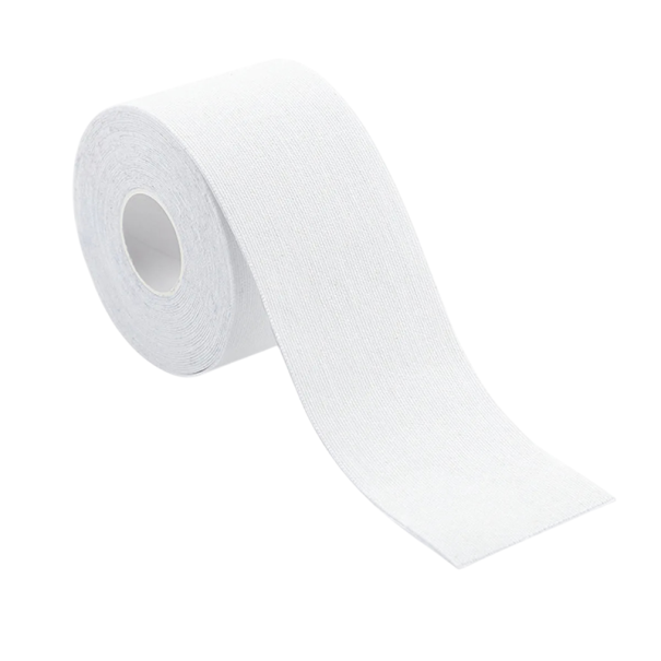 Nastro di sollevamento miofasciale per il viso 2,5 x 500 cm Nastro V-line per la pelle Riduzione delle rughe Supporto ai muscoli mimici Ringiovanimento della pelle bianco