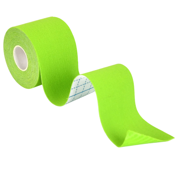 Nastro di sollevamento miofasciale per il viso 2,5 x 500 cm Nastro V-line per la pelle Riduzione delle rughe Supporto ai muscoli mimici Ringiovanimento della pelle verde