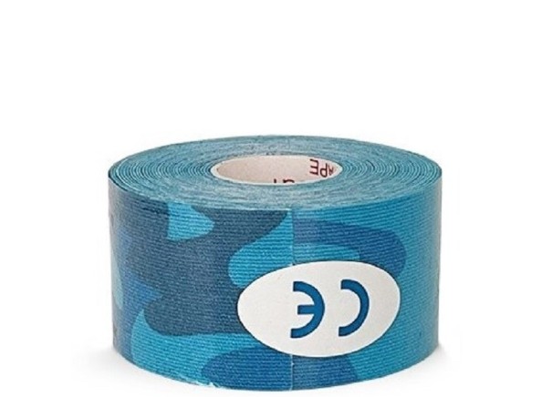 Nastro di taping mimetico 3,8 cm x 5 m blu