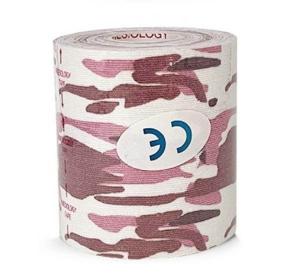 Nastro di taping mimetico 7,5 cm x 5 m rosa