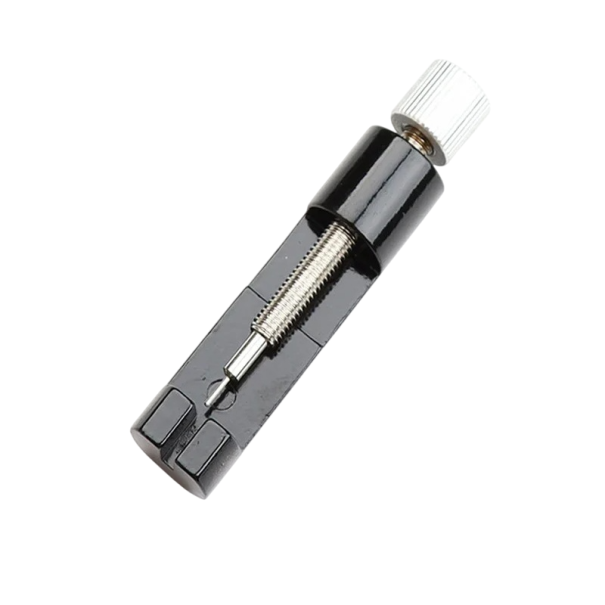 Nástroj na skracovanie kovových hodinkových náramkov 64x14x13 mm s nastaviteľnou šírkou 31 mm čierna
