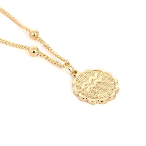 Naszyjnik damski ze znakami zodiaku złoto 1
