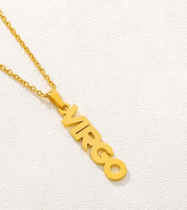 Naszyjnik damski zodiaku złoto 12