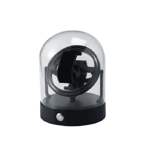 Natahovač hodinek pro automatické hodinky dvojitý polštářek 12,2x15,5 cm černý ochranný box pro mechanické hodinky černá