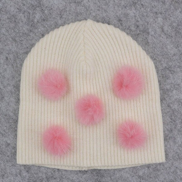 Natasha kindermuts met pompons 2-5 jaar 4