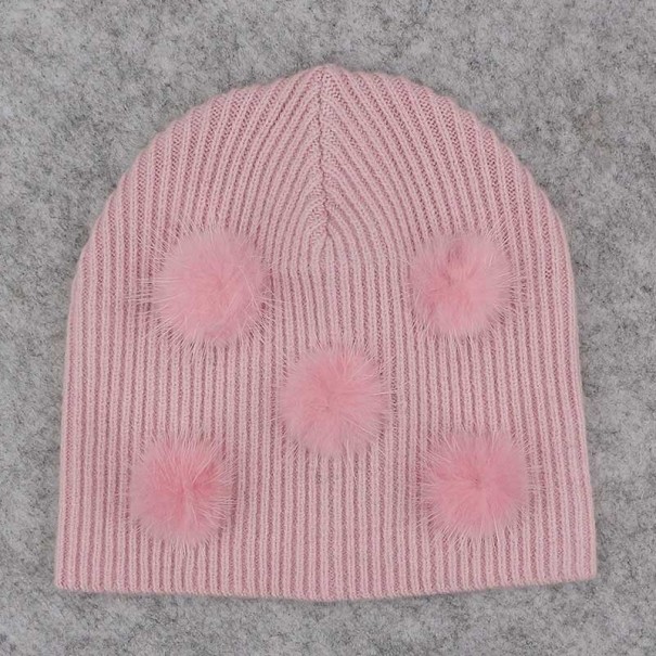 Natasha lasten hattu pompomeilla 2-5 vuotta 1