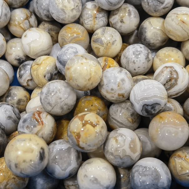 Natural Agate Beads 16 mm 5 pcs Mineral Beads for Jewellery Making Hand-Polished Decorative Stones Semi-Precious Gemstone 1