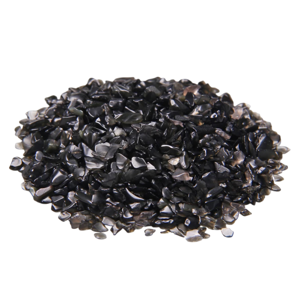 Natural Stones Black Obsidian 3–5 mm 20 g Natural Mineral Material Black Small Stones for Decorations and Creative Crafting 1