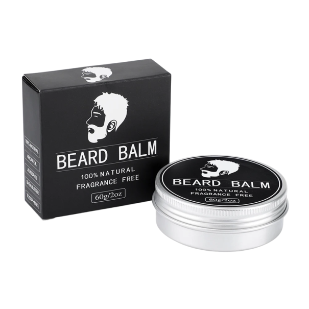 Natural Wax Beard Balm with Avocado Oil Biotin Jojoba Styling Hydration Shape and Shine Fine Beards Elegant Appearance 1