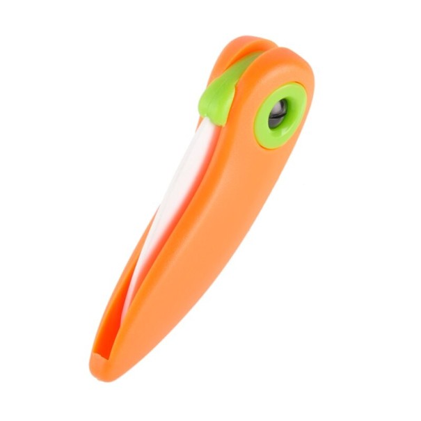 Navaja de cerámica de bolsillo naranja