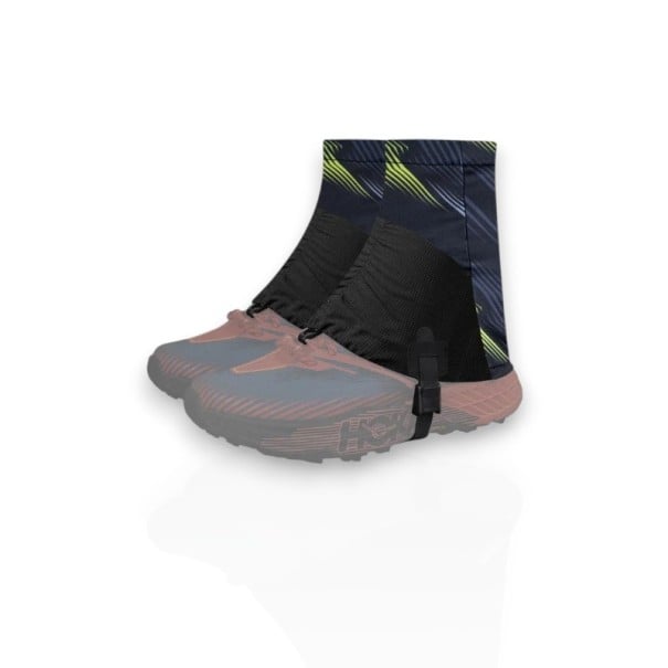 Návleky na boty do terénu 24 x 20 cm Reflexní s protiskluzovou patou Polyester s elastanem Pro velikost obuvi 36 až 45 Na běh a turistiku Černo-zelené 1
