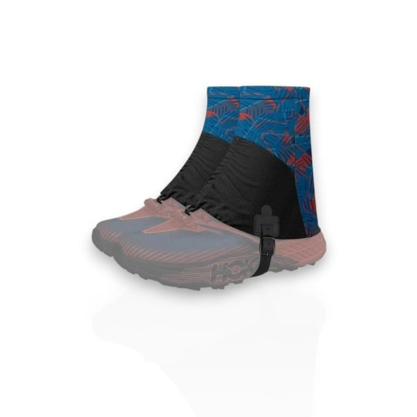 Návleky na boty do terénu 24 x 20 cm Reflexní s protiskluzovou patou Polyester s elastanem Pro velikost obuvi 36 až 45 Na běh a turistiku Oranžovo-modrá 1