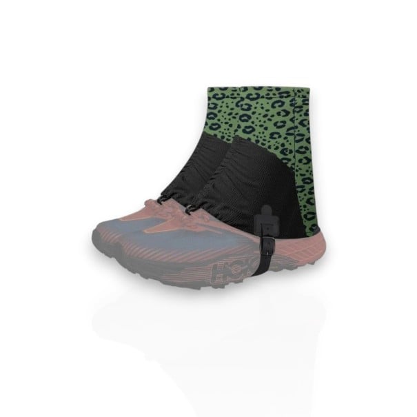 Návleky na boty do terénu 24 x 20 cm Reflexní s protiskluzovou patou Polyester s elastanem Pro velikost obuvi 36 až 45 Na běh a turistiku Zelená/leopard 1