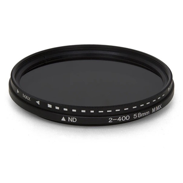 ND-Filter mit variabler Dichte ND2-ND400 72 mm für Kameraobjektive, einstellbarer Lichtdimmer, Objektivfilter, Fotografie-Zubehör 1