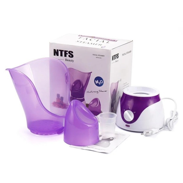 Nébuliseur facial 50 ml humidificateur de peau chaud 130 W 13 × 27 cm avec masque pour le visage et le nez pour l'hydratation et le nettoyage des pores 1