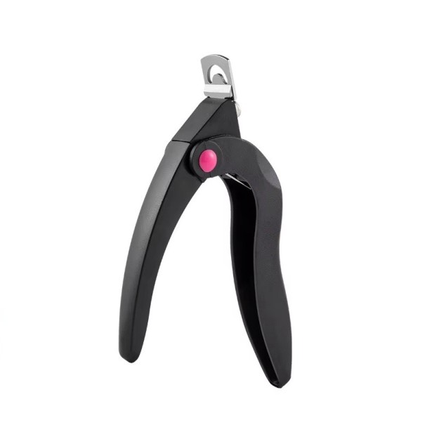 Negleklipper i U-form 152 x 88 mm Neglesaks Manicure Pedicure til akryl falske negle Præcise værktøjer til trimning af neglekant sort