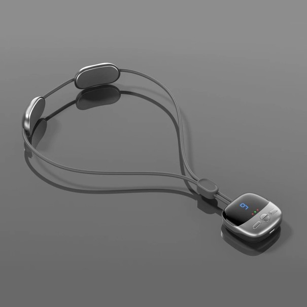 Nek- en nekmassager Draagbare nek- en cervicale wervelkolommassager grijs