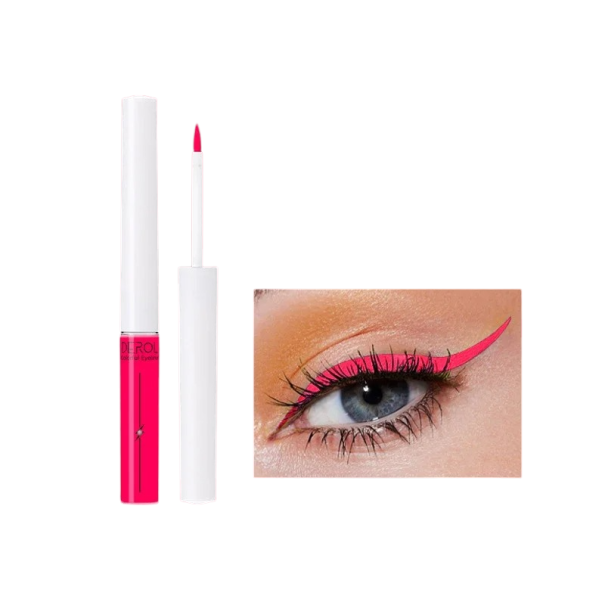 Neon Eyeliner Glowing Under UV Light Waterproof Luminous Liquid Liner Vloeibare Neon Eyeliner rood