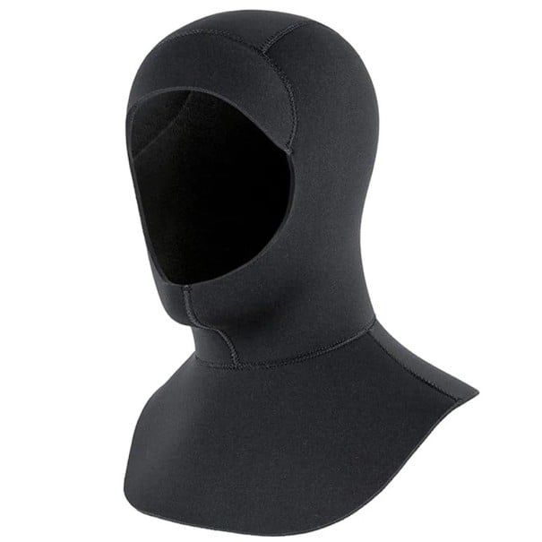 Neopren dykkermaske 3 mm med dækning af hoved, nakke og skuldre til dykning, snorkling og vandsport L-XL