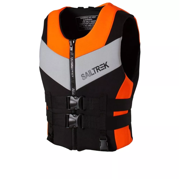 Neopren-Schwimmweste orange L