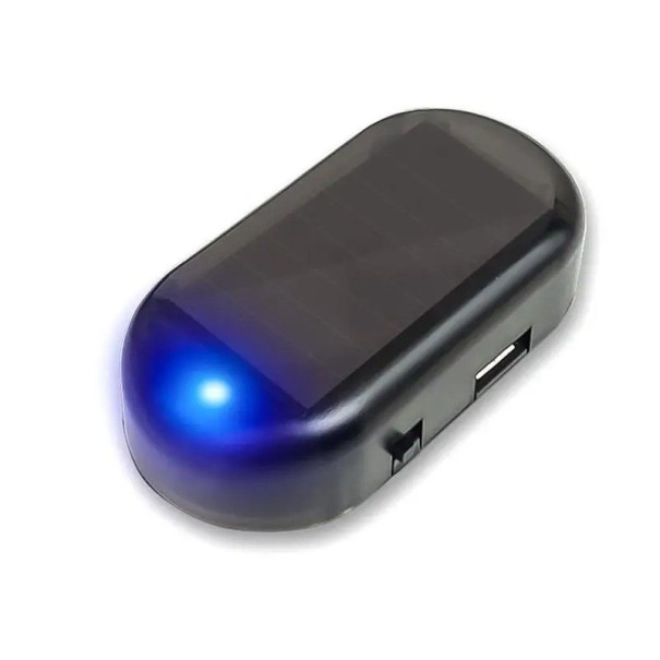Nepled waarschuwingslampje voor auto Zonne-energie Simulatie van alarm Diefstalbescherming Veiligheidssignaal met rood licht blauw