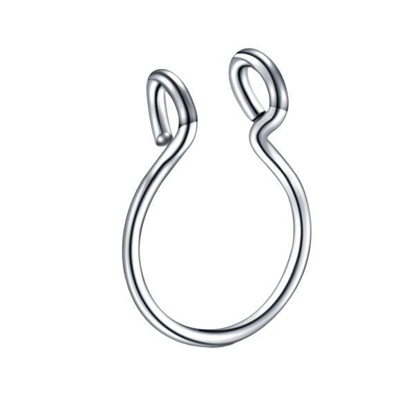 Neppe neusring piercing zilver