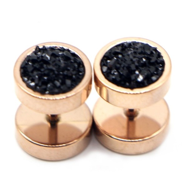 Neppe plugs met kristallen oudroze 1
