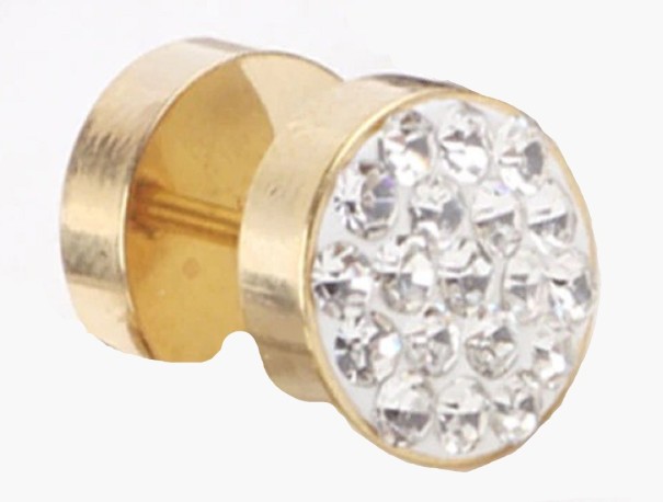 Neppe plugs met zirkonen goud