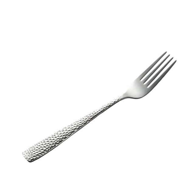 Nerezová jídelní vidlička Luxusní retro stolní příbor se čtvercovou rukojetí Elegantní vidlička pro moderní stolování kuchyňské nádobí stříbrná