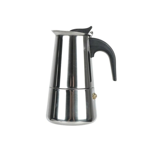 Nerezová moka konvička na kávu 200 ml nerezová oceľ a plast strieborná kompaktný kávovar na espresso pre domáce použitie 1