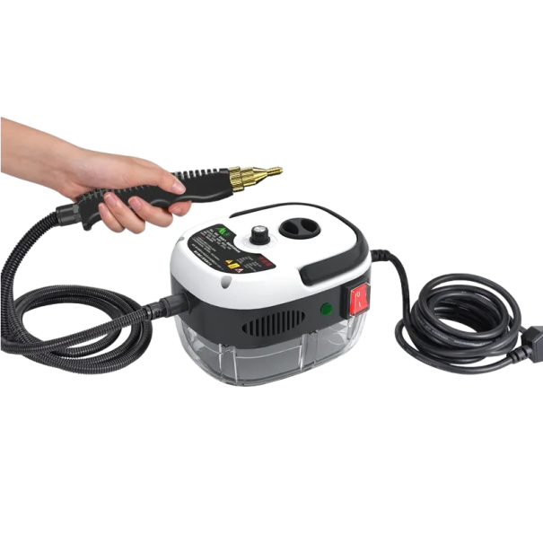 Nettoyeur à vapeur 900 ml 220 V Nettoyeur à vapeur manuel pour voiture, cuisine, salle de bain 19 x 15 x 13 cm blanc