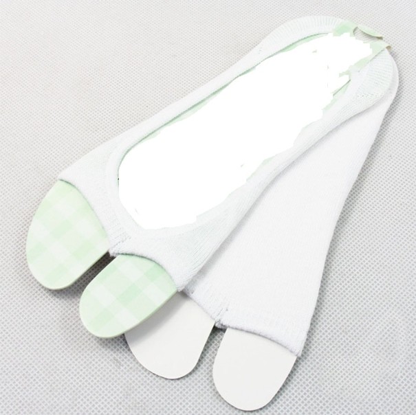 Neviditeľné ponožky s otvorenou špičkou biela