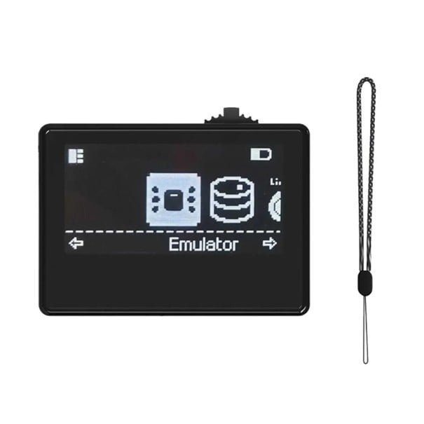 NFC-emulaattori 1,3" OLED 200 mAh USB-C Nintendo Switchille, Switch OLEDille, Switch Litelle, 3DS:lle, WiiU:lle amiiboille ja pelitietojen musta