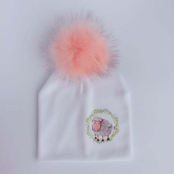 Nicole barnmössa med pompom