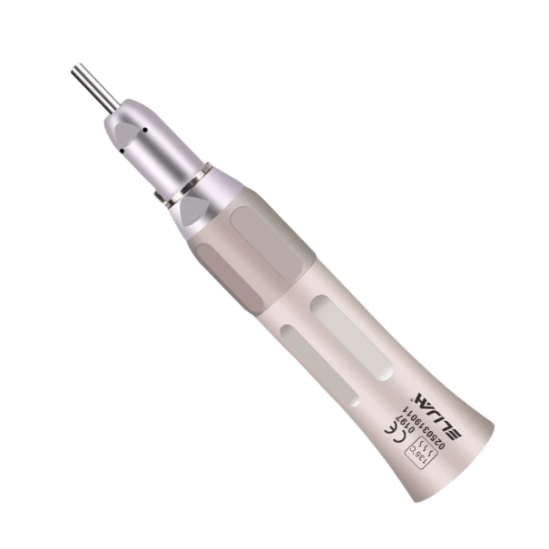 Niedriggeschwindigkeitsaufsatz für zahnärztliche Bohrer ISO E-Type aus Edelstahl mit geradem Wasserstrahl Länge 9,5 x Breite 1,9 cm 1
