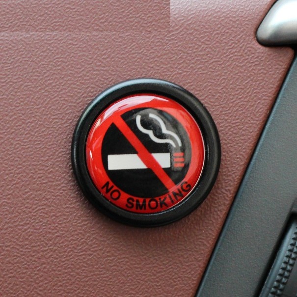 Niet roken auto sticker zwart
