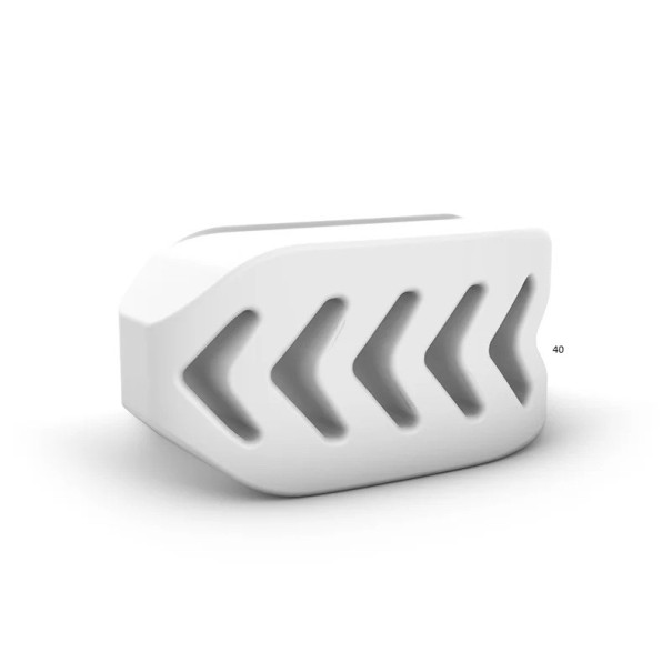 Nieuwe generatie siliconen kaakversterker voor het vormen van de kaak en het versterken van de kauwspieren 40, 50 tot 60 lbs, afhankelijk van de variant wit