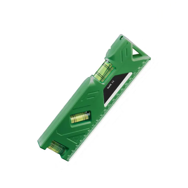 Nível 3 em 1 200 x 55 x 20 mm Ferramenta de medição multifuncional em plástico ABS Nível preciso com bolha horizontal, vertical e a 45° verde