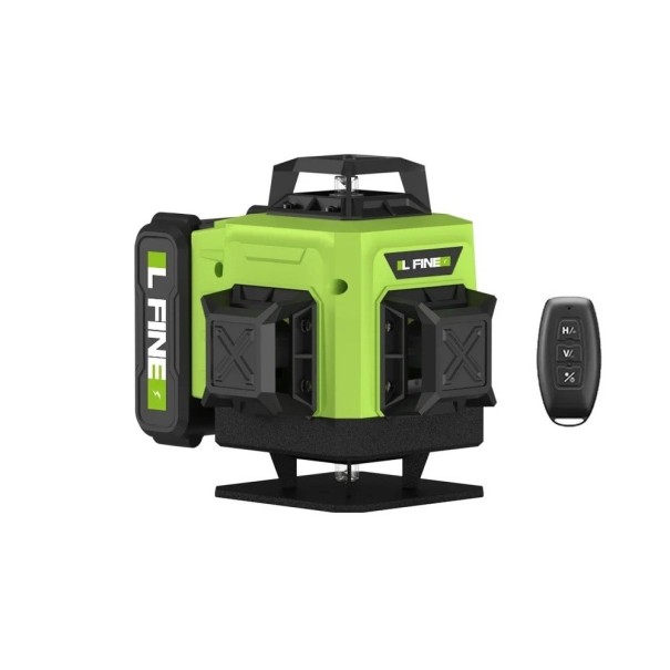 Nivelă laser LFINE 16 linii Fascicul verde 4×360° Autonivelare Baterie 4800mAh Telecomandă Încărcare USB-C Geantă inclusă 1