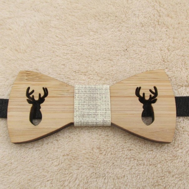 Nœud papillon en bois pour garçon T1497 4