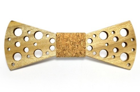 Noeud papillon en bois sculpté J652 3