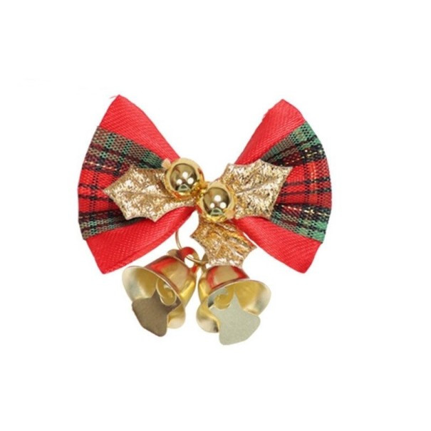 Nœuds de Noël avec clochettes 2 pcs 4