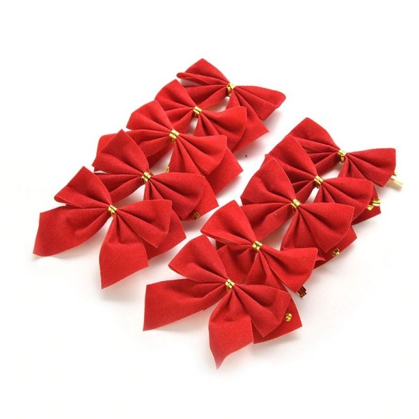 Nœuds décoratifs de Noël 12 pcs 1
