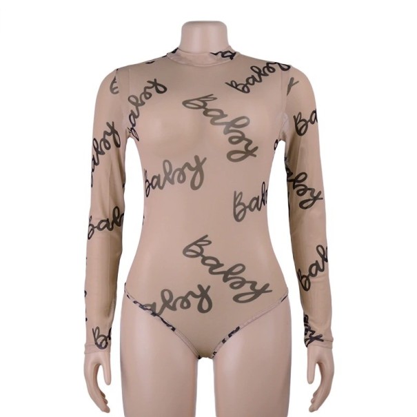 Női átlátszó baba body XS