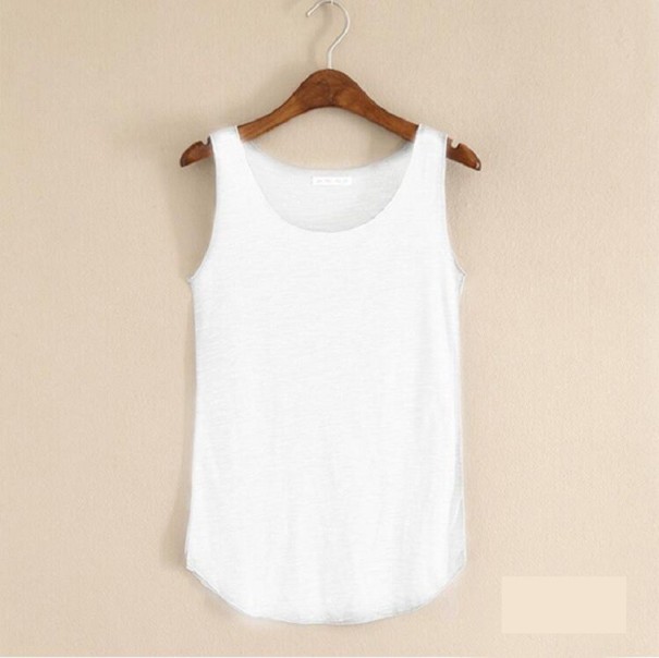 Női basic tank top fehér