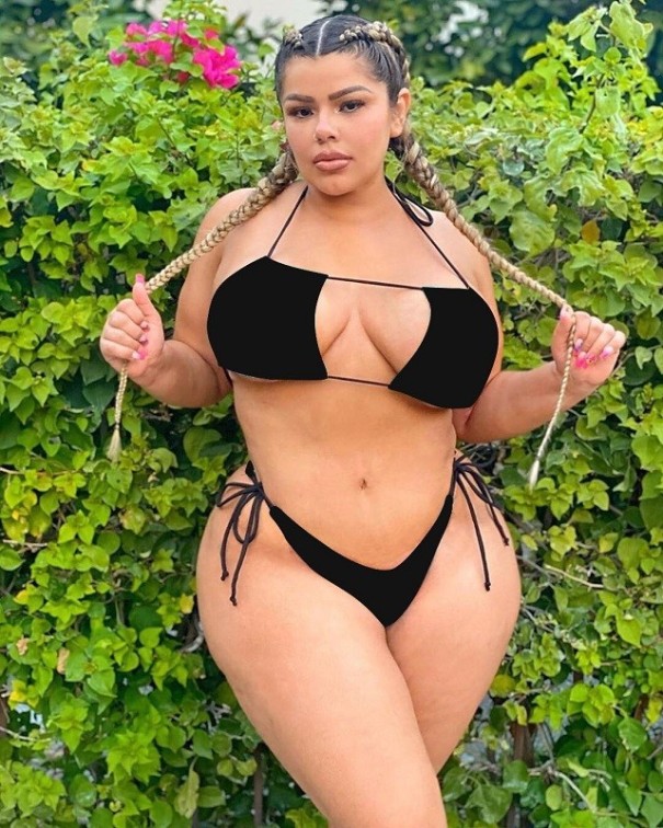 Női bikini P1286 fekete XXL